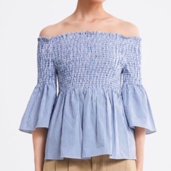 Zara Tops - ZARA Off the Shoulder Striped Top